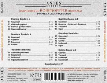 CD Joseph Bodin De Boismortier: Sonates à Deux Violes Op. 10