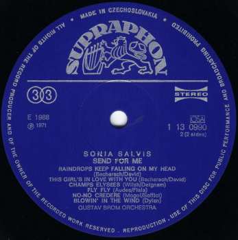 LP Gustav Brom Orchestra: Send For Me