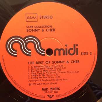 LP Sonny & Cher: Greatest Hits