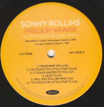 4LP/Set di cofanetti Sonny Rollins: Freedom Weaver (The 1959 European Tour Recordings) LTD | NUM