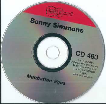 CD Sonny Simmons: Manhattan Egos