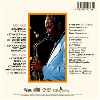 2CD Sonny Stitt: Boppin' In Baltimore - Live At The Left Bank