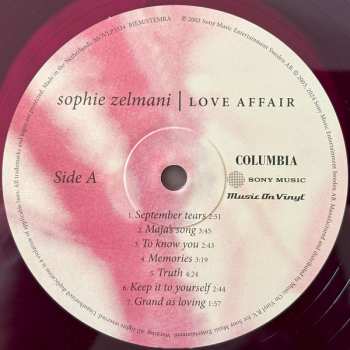 LP Sophie Zelmani: Love Affair CLR | NUM