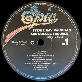 LP Stevie Ray Vaughan & Double Trouble: Soul To Soul