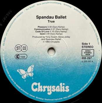LP Spandau Ballet: True