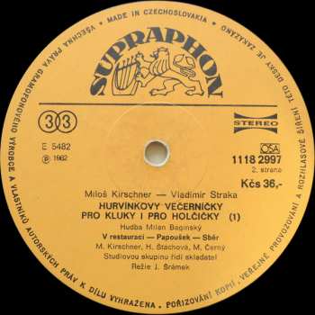 LP Spejbl & Hurvínek: Hurvínkovy Večerníčky Pro Kluky I Pro Holčičky (1)