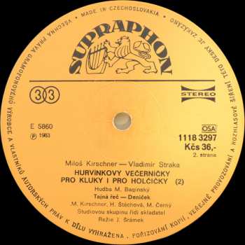 LP Spejbl & Hurvínek: Hurvínkovy Večerníčky Pro Kluky I Pro Holčičky (2)