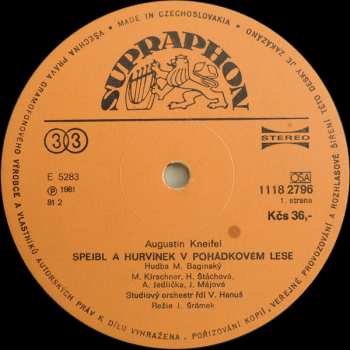 LP Spejbl & Hurvínek: Spejbl A Hurvínek V Pohádkovém Lese