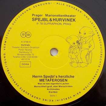 LP Spejbl & Hurvínek: Herrn Spejbl's Herzliche Metaferosen