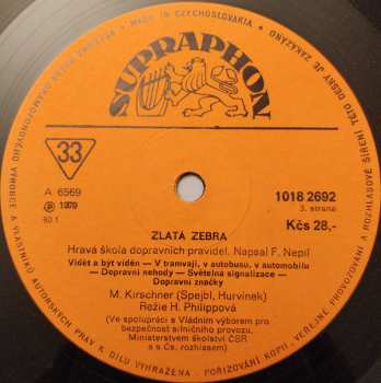 2LP Spejbl & Hurvínek: Zlatá Zebra (Hravá Škola Dopravních Pravidel Pro Děti I Rodiče)
