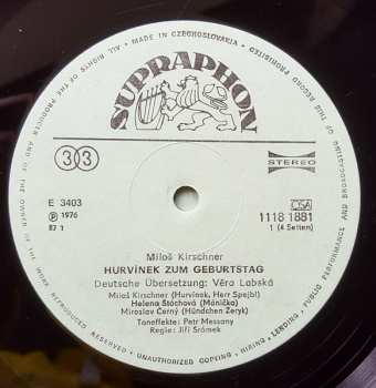 2LP Spejbl & Hurvínek: Zum Geburtstag CLR