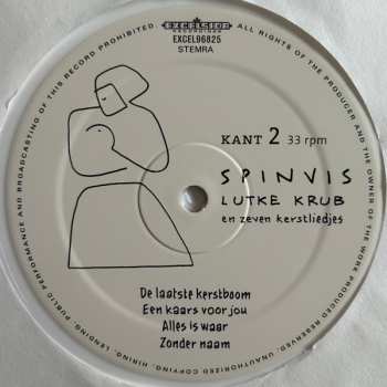 2LP Spinvis: Lutke Krub En Zeven Kerstliedjes
