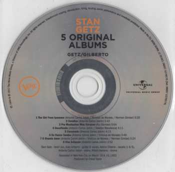5CD/Set di cofanetti Stan Getz: 5 Original Albums, Vol. 2