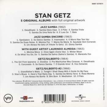 5CD/Set di cofanetti Stan Getz: 5 Original Albums, Vol. 2