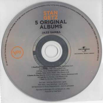 5CD/Set di cofanetti Stan Getz: 5 Original Albums, Vol. 2