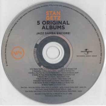 5CD/Set di cofanetti Stan Getz: 5 Original Albums, Vol. 2