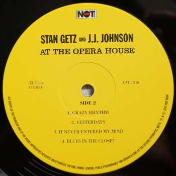 LP Stan Getz: At The Opera House