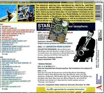 2CD Stan Getz: In Stockholm + Imported From Europe