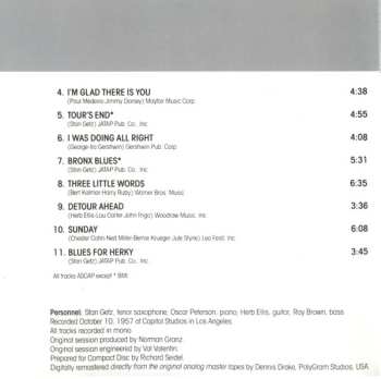 CD Stan Getz: Stan Getz And The Oscar Peterson Trio