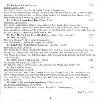 4CD/Set di cofanetti Stan Kenton: Swing House