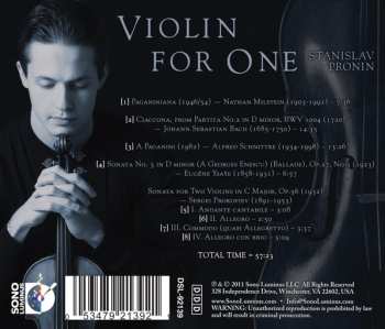CD Stanislav Pronin: Violin For One  