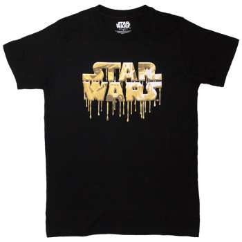 Merch Star Wars: Maglietta Gold Drip Logo Star Wars