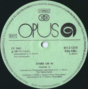 LP Stars On 45: Stars On 45  (Volume II)