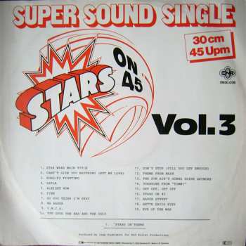 LP Stars On 45: Stars On 45 Volume 3 (Special Long Version)