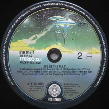 LP Status Quo: Live At The N.E.C.