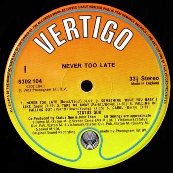 LP Status Quo: Never Too Late