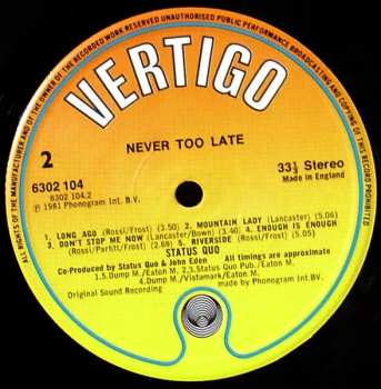 LP Status Quo: Never Too Late