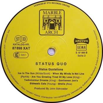 LP Status Quo: Status Quotations