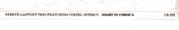 CD Steeve Laffont Trio: Night In Corsica