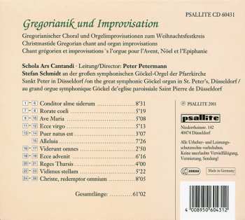 CD Stefan Schmidt: Gregorianik Und Improvisation. Puer Natus Est