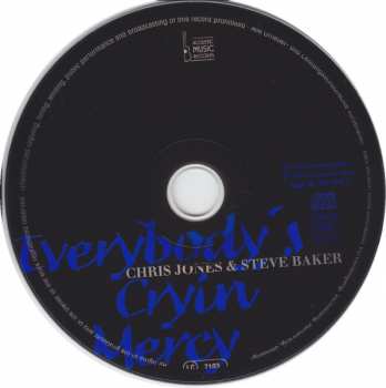 CD Chris Jones: Everybody's Cryin' Mercy