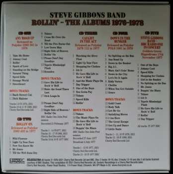5CD/Set di cofanetti Steve Gibbons Band: Rollin'  (The Albums 1976-1978)