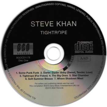2CD Steve Khan: Tightrope / The Blue Man / Arrows