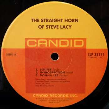 LP Steve Lacy: The Straight Horn Of Steve Lacy