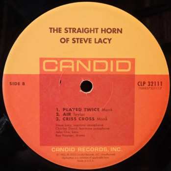 LP Steve Lacy: The Straight Horn Of Steve Lacy