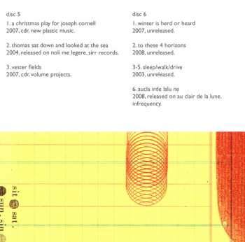 7CD/Set di cofanetti Steve Roden: A Thousand Breathing Forms (2003-2008)
