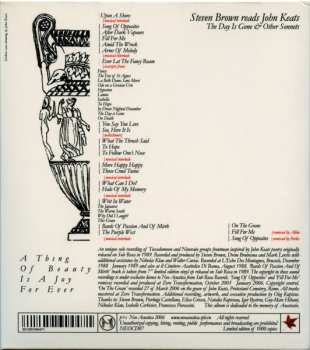 CD Steven Brown: The Day Is Gone & Other Sonnets LTD