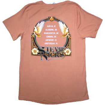Merce Stevie Nicks: Stevie Nicks Ladies T-shirt: Tour '24 Retro Photo (orange) (back Print & Ex-tour) (small) S