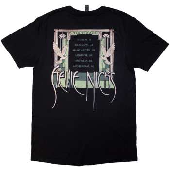 Merce Stevie Nicks: Stevie Nicks Unisex T-shirt: Tour '24 Doves (black) (back Print & Ex-tour) (xx-large) XXL