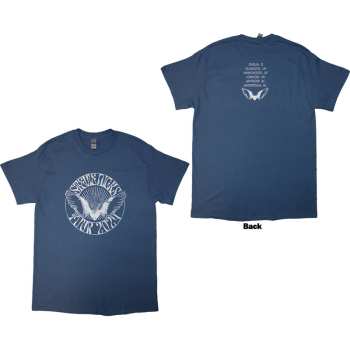 Merce Stevie Nicks: Stevie Nicks Unisex T-shirt: Tour '24 Wings (blue) (back Print & Ex-tour) (medium) M