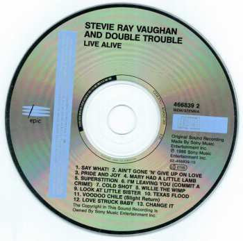 CD Stevie Ray Vaughan & Double Trouble: Live Alive