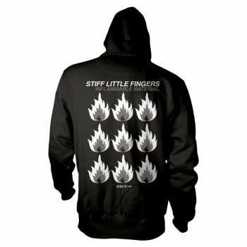 Merce Stiff Little Fingers: Mikina S Kapucí Inflammable Material S