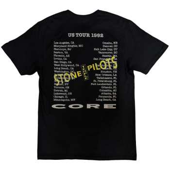 Merce Stone Temple Pilots: Stone Temple Pilots Unisex T-shirt: Core Us Tour '92 (back Print) (small) S