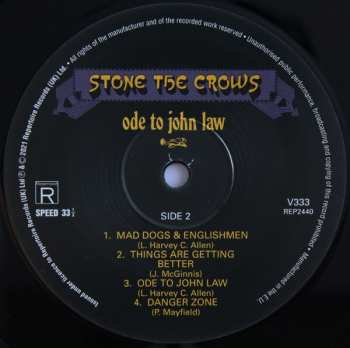 LP Stone The Crows: Ode To John Law