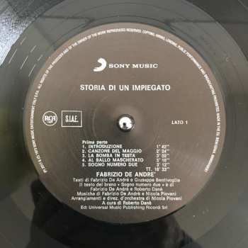 LP Fabrizio De André: Storia Di Un Impiegato