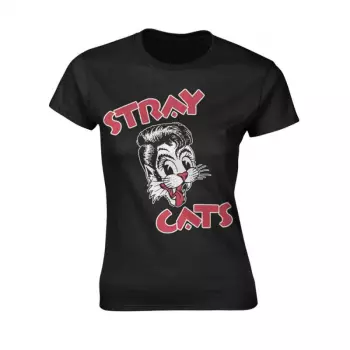 Maglietta Donne Cat Logo Stray Cats